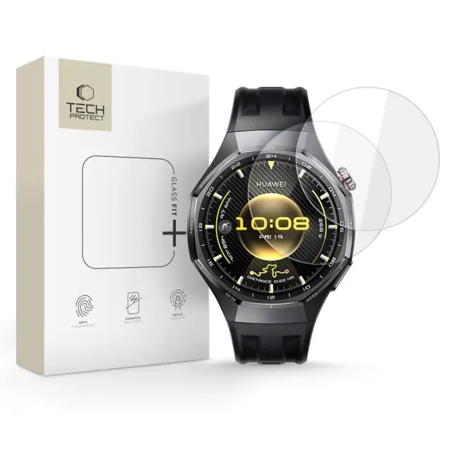 Tech-protect Glass Fit+ 2-pack Huawei Watch Gt 6 Pro / 7 Pro (46 Mm) Clear
