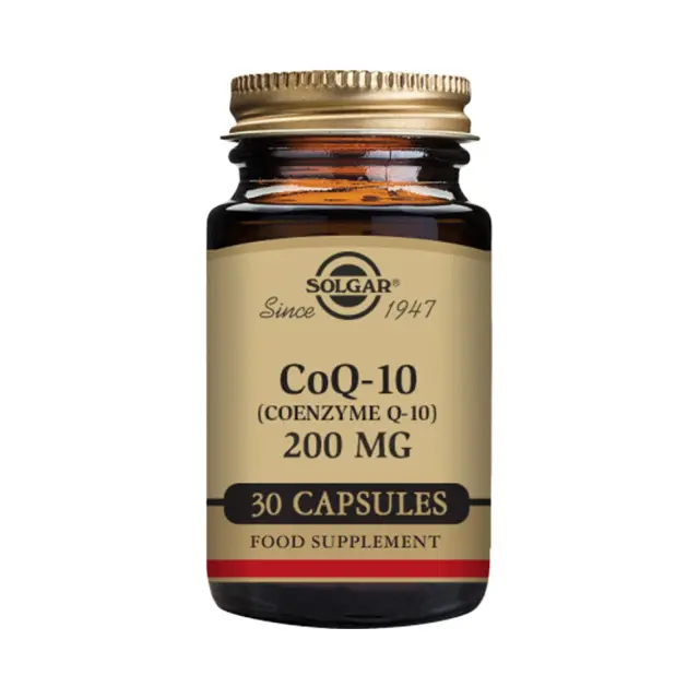 Solgar COQ-10 (Coenzyme Q-10) χωρίς Γλουτένη 200mg 30 φυτικές κάψουλες
