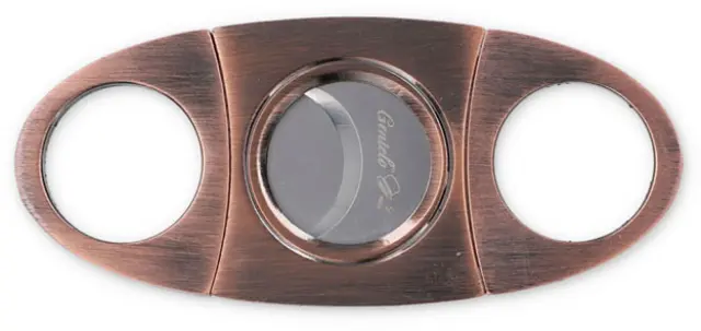 Κόφτης Πούρων Gentelo Cigar Cutter Metal Copper 2-Blade - 9cm (8016) 2