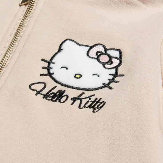 Ζακέτα φούτερ Hello Kitty με κέντημα 3