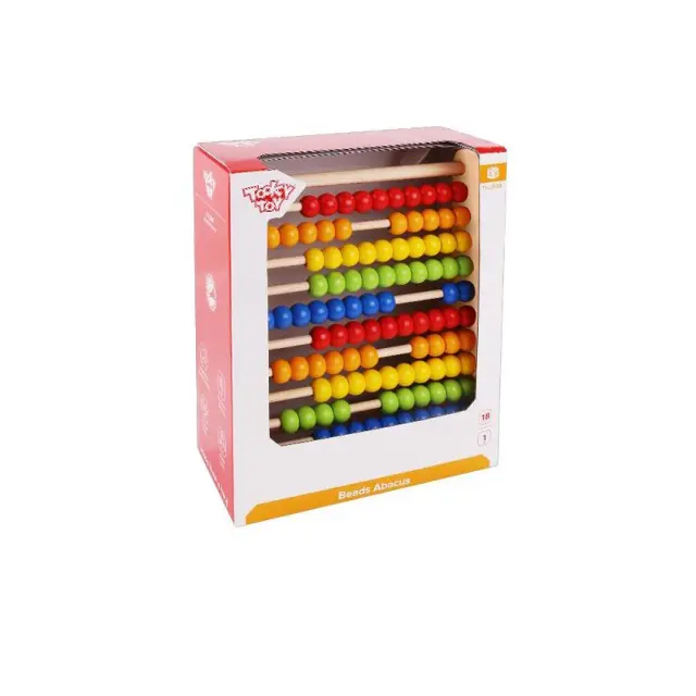 Tooky Toy Ξύλινο Παιχνίδι Άβακας Αριθμητήριο Με Χάντρες TKC300A