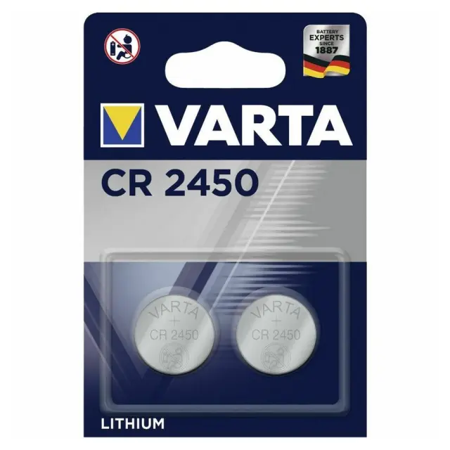 Varta Professional Electronics Μπαταρίες Λιθίου Ρολογιών CR2450 3V 2τμχ