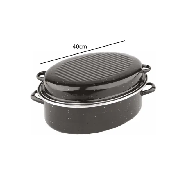 Sidirela Γάστρα Οβάλ "Premium" ΝΟ38 38x27cm- Sidirela oval roaster E-3122 2