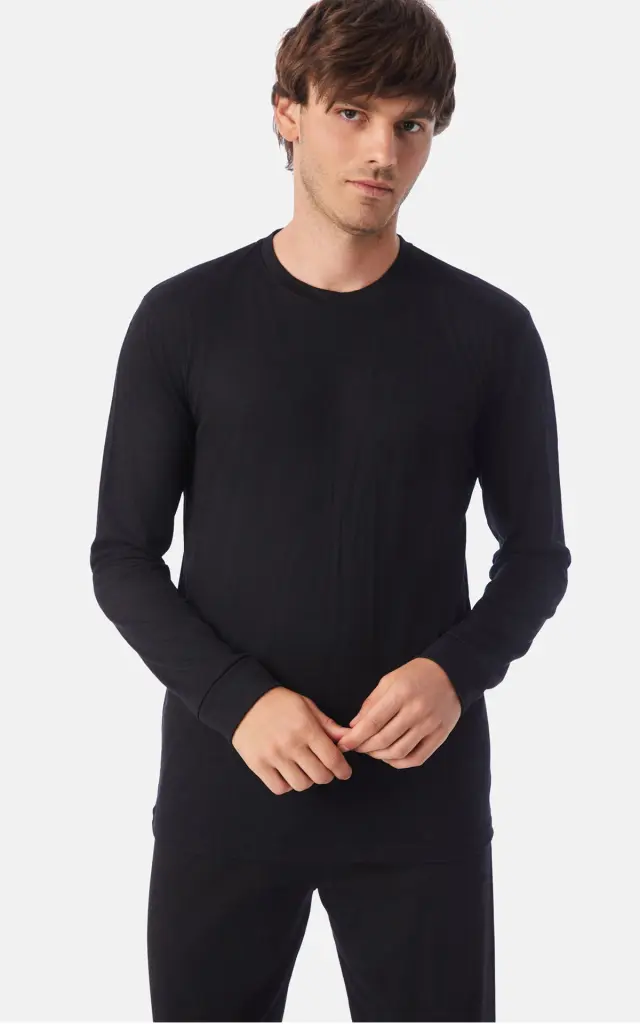 Fine Merino Wool Ανδρική Μάλλινη Μπλούζα Minerva