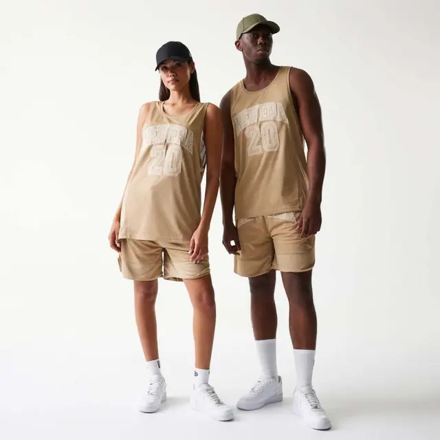 New Era Unisex Mesh Tank Μπεζ 60771552 (New Era)