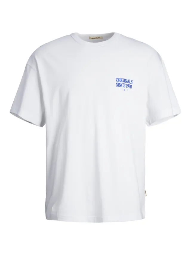 JORMYKONOS BACK TEE SS CREW NECK SN Bright White - XL