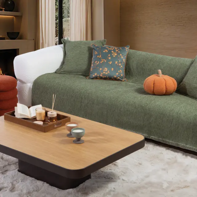 Ριχτάρι Διθέσιου Καναπέ Venezia 170x250 Nef Nef Homeware, 58%ΑΚΡ-25%BAMB-17% ΠΟΛ - GREEN (041394)