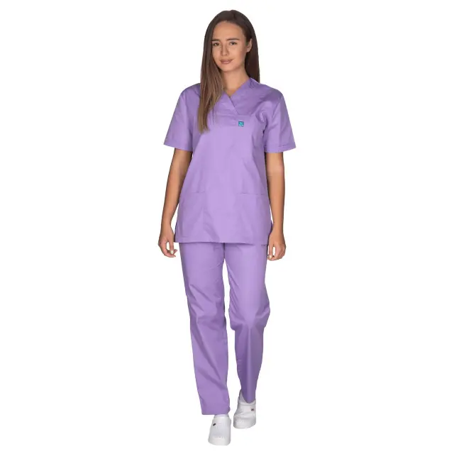 Ιατρική Στολή Unisex – Μωβ XXS-8XL - 3XL 3