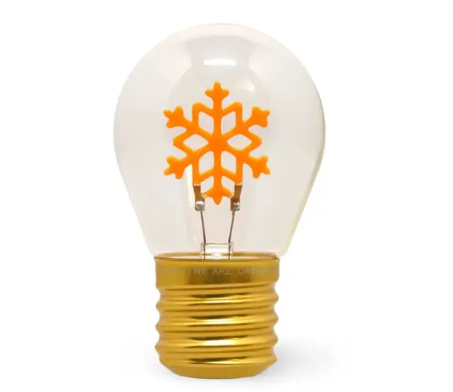 Legami Light-Bulb Shaped Table Lamp Snowflake / CLB0003 (Legami)