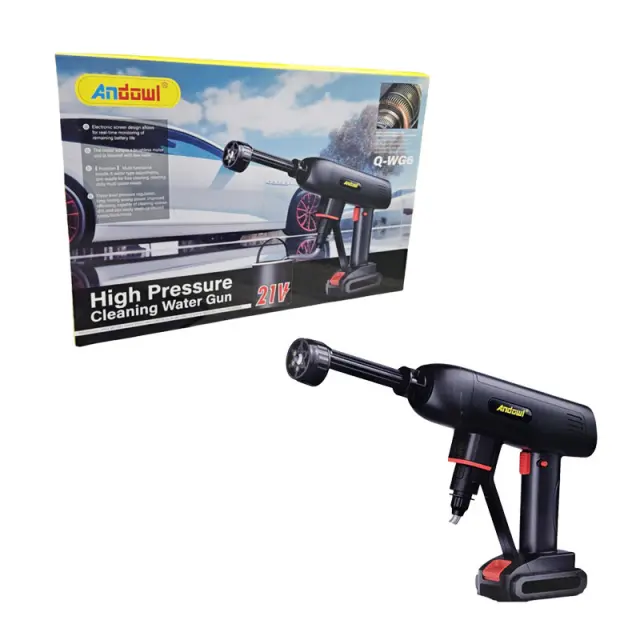 Andowl Πιστόλι Πλυσίματος Υψηλής Πίεσης 21V Q-WG6 - High Pressure Cleaning Water Gun 0751090