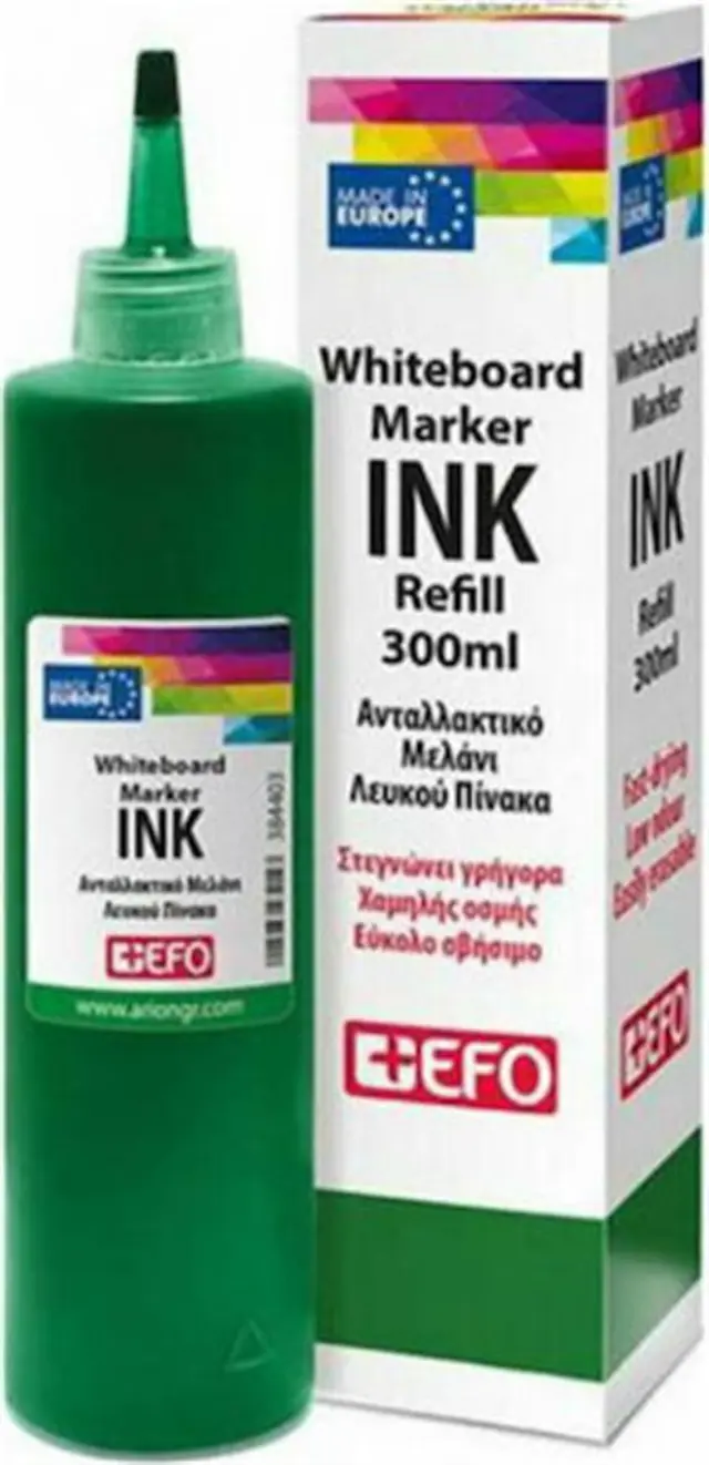 +Efo Μελάνι για Μαρκαδόρο Πίνακα σε πράσινο χρώμα 300ml / 384404 (EFO)