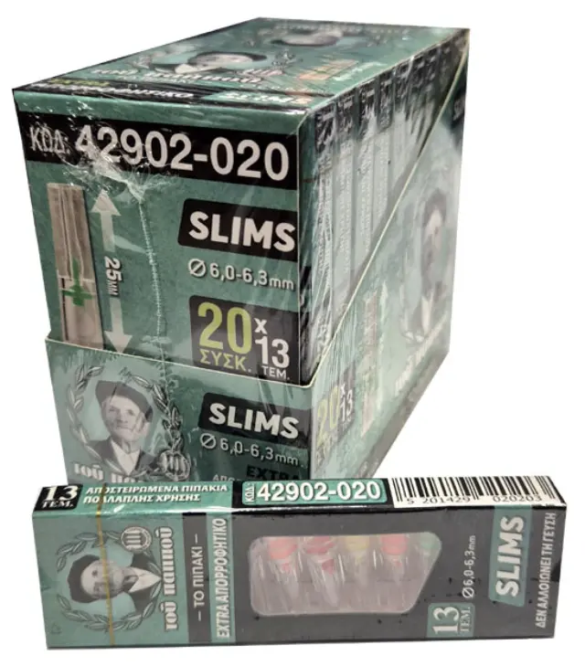 Πιπάκια τσιγάρου 6mm 42902-020 Slim Του Παππού Συσκ. 20 τμχ