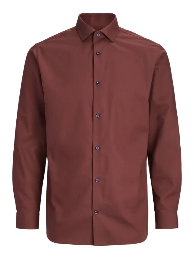 JPRBLAPARKER SHIRT L/S NOOS - Bitter Chocolate