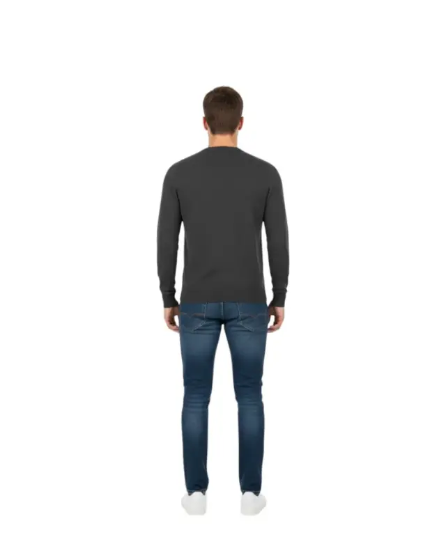 Cavalli Class - Ανδρικό Πουλόβερ Crewneck TXM60AMAC01-0551 Μαύρο 2