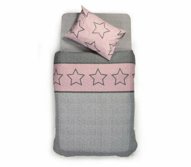 ΚΟΥΒΡ-ΛΙ ΜΙΚΡ-ΠΟΛ SUPER STAR 160X220 PINK - NEF NEF 3