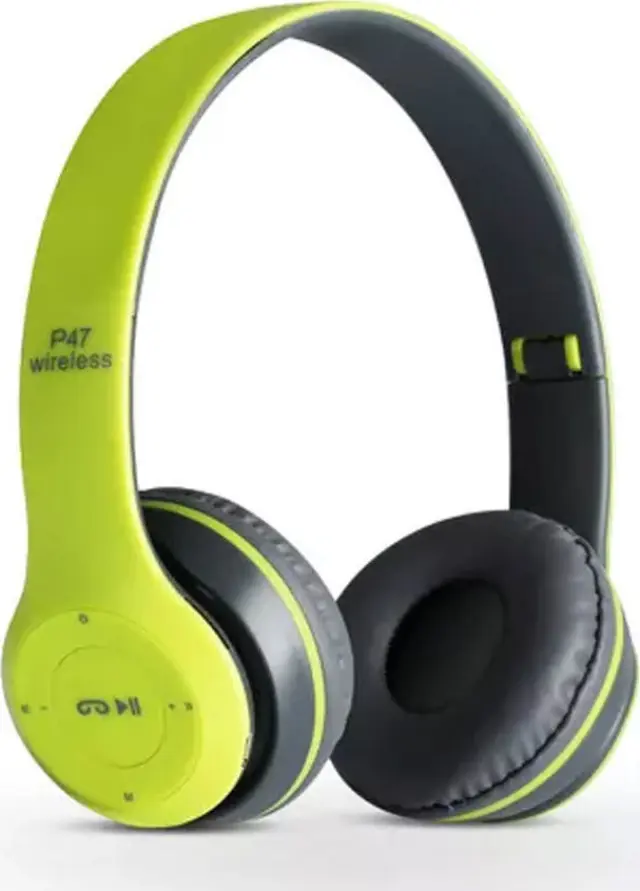 Ασύρματα ακουστικά κεφαλής - Bluetooth Headphones 4.2 + EDR - P47 ΠΡΑΣΙΝΟ
