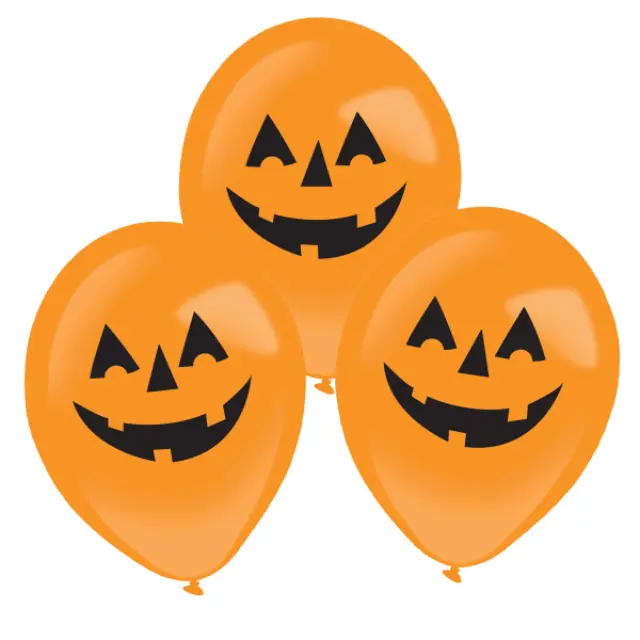 Μπαλόνια λάτεξ 11 LED Halloween Κολοκύθι / 4 τεμ