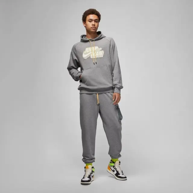 Jordan Jumpman Fleece Hoodie (DM1402-091) - Γκρί 3