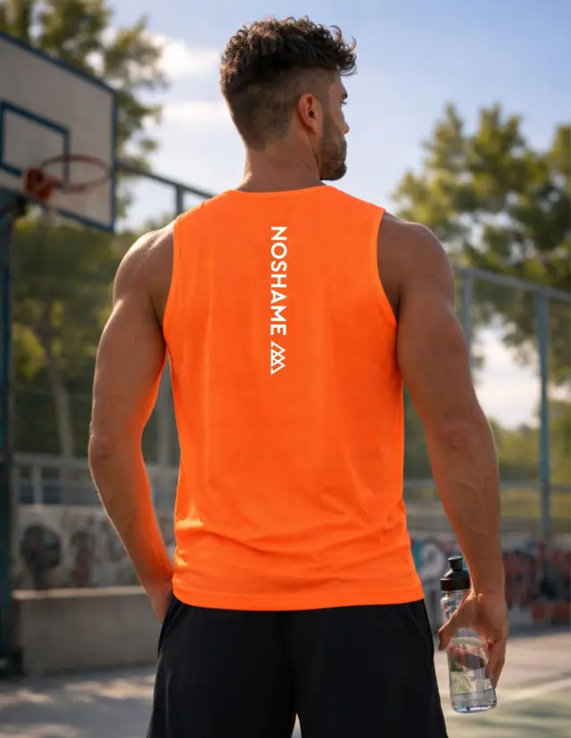 Αμάνικο Noshame® Πορτοκαλί Dry Fit - 182606 - XXL
