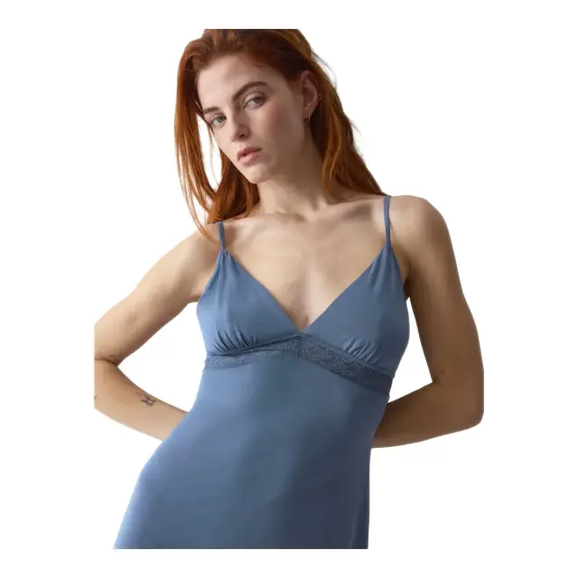 Triumph Γυναικείο Νυχτικό Comfort Allure NDK, Χρώμα Indigo Veil 3