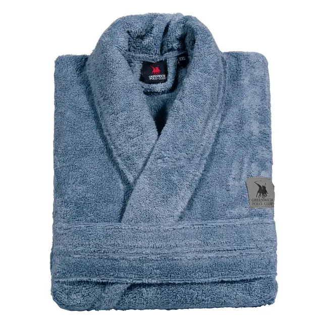 Μπουρνούζι Large Dusty Blue Greenwich Polo Club 3205