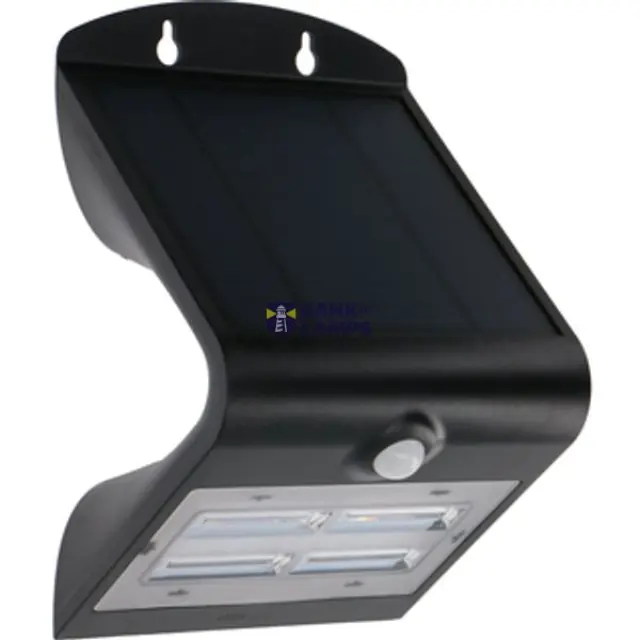 Outdoor Solar Light - floodlight - Osaka 3.2W 400lm 3000K IP65 - Sensor - Black
