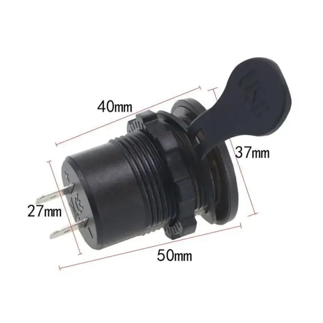 Φορτιστής Αυτοκινήτου USB Βολτόμετρο 5V 4.8A A103 - Car USB Charger 074102 2