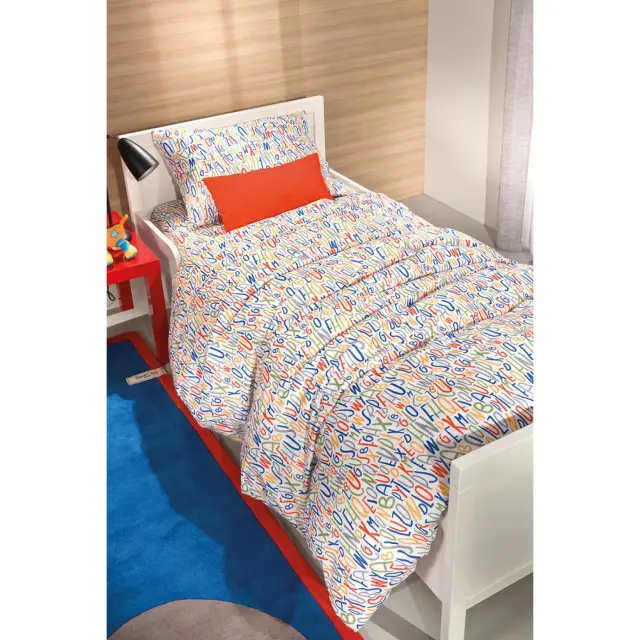Παπλωματοθήκη Παιδική Letters Multi 160X220 Saint Clair