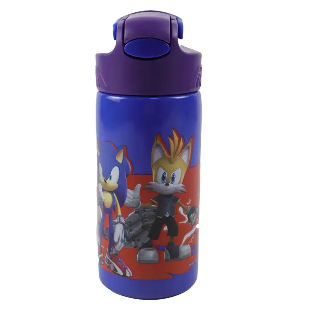 Παγούρι ανοξείδωτο με καλαμάκι Sonic the Hedgehog 500ml 3
