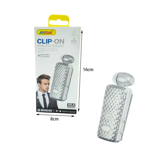 Andowl Ασύρματο ακουστικό με κλιπ Q-EH640 - Clip-On Wireless Headset 616543 2