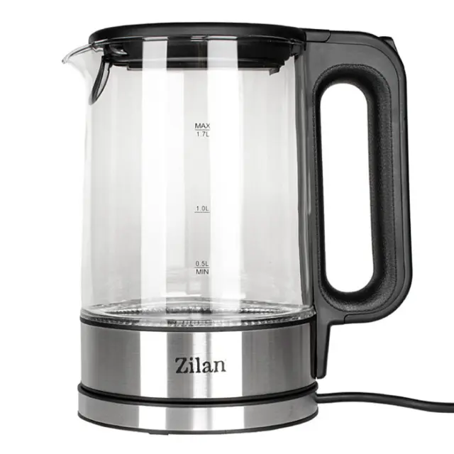 Zilan Γυάλινος Βραστήρας νερού με LED 1.7L 2200W ZLN1796