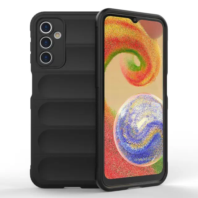 Θήκη Σιλικόνης Rugged Anti Scratch για Samsung Galaxy A14 5G/ 4G Black OEM