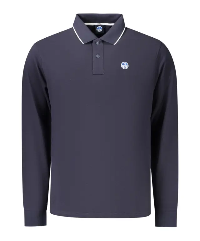 North Sails- Ανδρική Μακρυμάνικη Μπλούζα TShirt Polo 692462-000-0802 Μπλε Ναυτικό 3