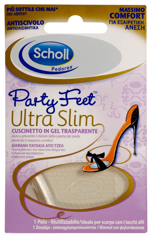 SCHOLL Party Feet Ultra Slim Πέλματα Μετατάρσιου για Γυναίκες 2τμχ