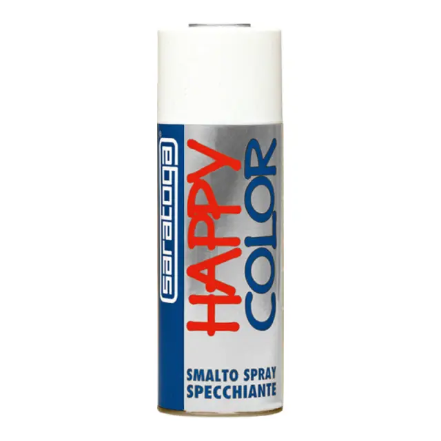 SARATOGA HAPPY COLOR ΣΠΡΕΙ ΒΑΦΗΣ ΝΙΚΕΛ 400ML - ΑΣΗΜΙ