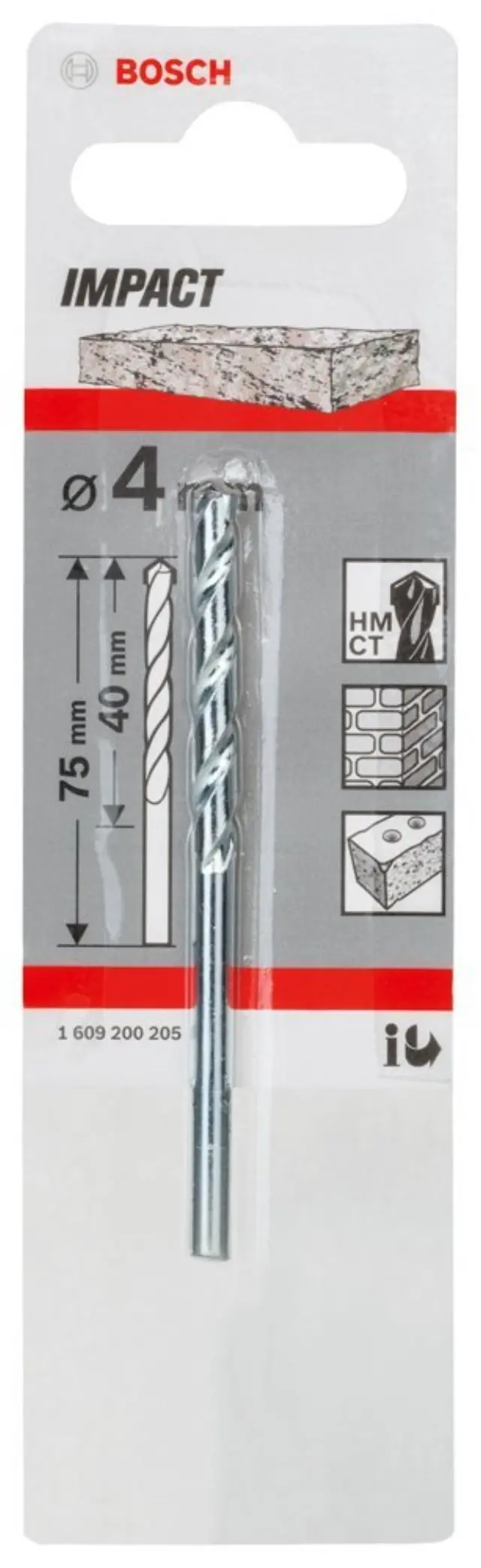 Τρυπάνι Πέτρας Bosch 1609200205 4x75mm