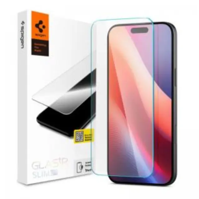 Tempered Glass Full Face Spigen Apple iPhone 15/ 16 Glas.tR Slim HD Διάφανο (1 τεμ.) N65912 2