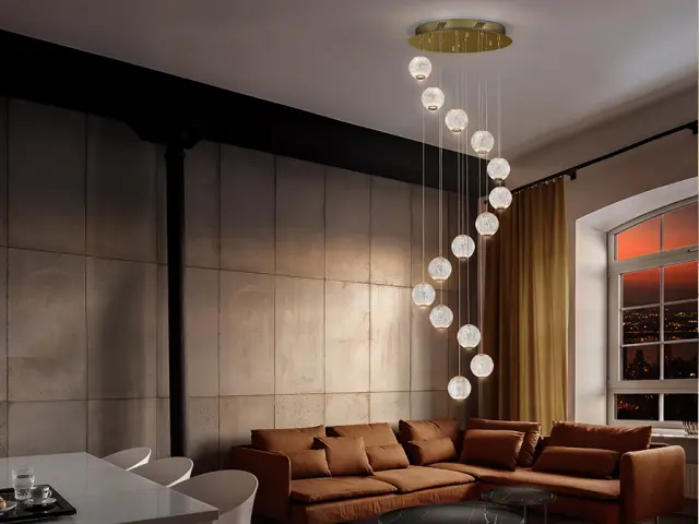 AUSTRAL LED LAMP 14L GOLD Ø50 φωτιστικό κρεμαστό Χρυσό 2