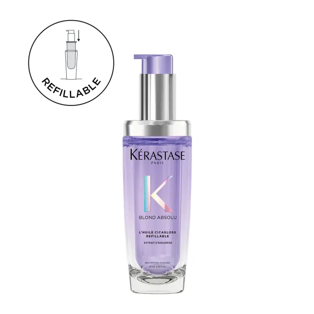 Kérastase Blond Absolu L Ηuile Cicagloss Refillable Ξηρό Λάδι Μαλλιών για την Διατήρηση Χρώματος 75ml
