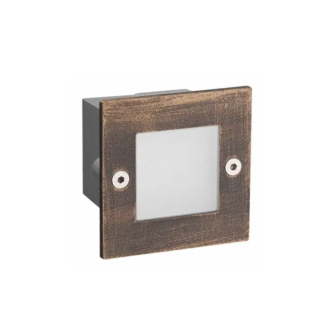 LED STEP LUMINAIRE 70X70 R 2W 3000K 90Lm 230V IP54 RA80 / PAS230RS