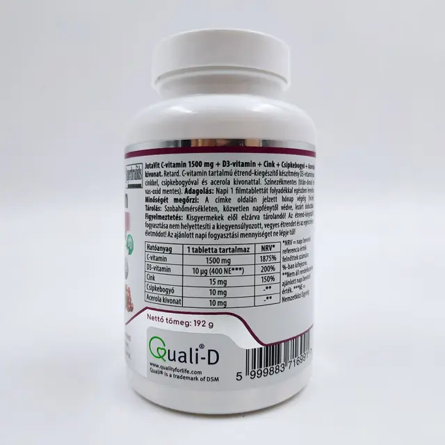JutaVit Vitamin C 1500 mg + Acerola + D3 + Zinc 2