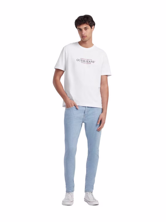 Guess T-shirt Λευκό με Στάμπα Άσπρο 2