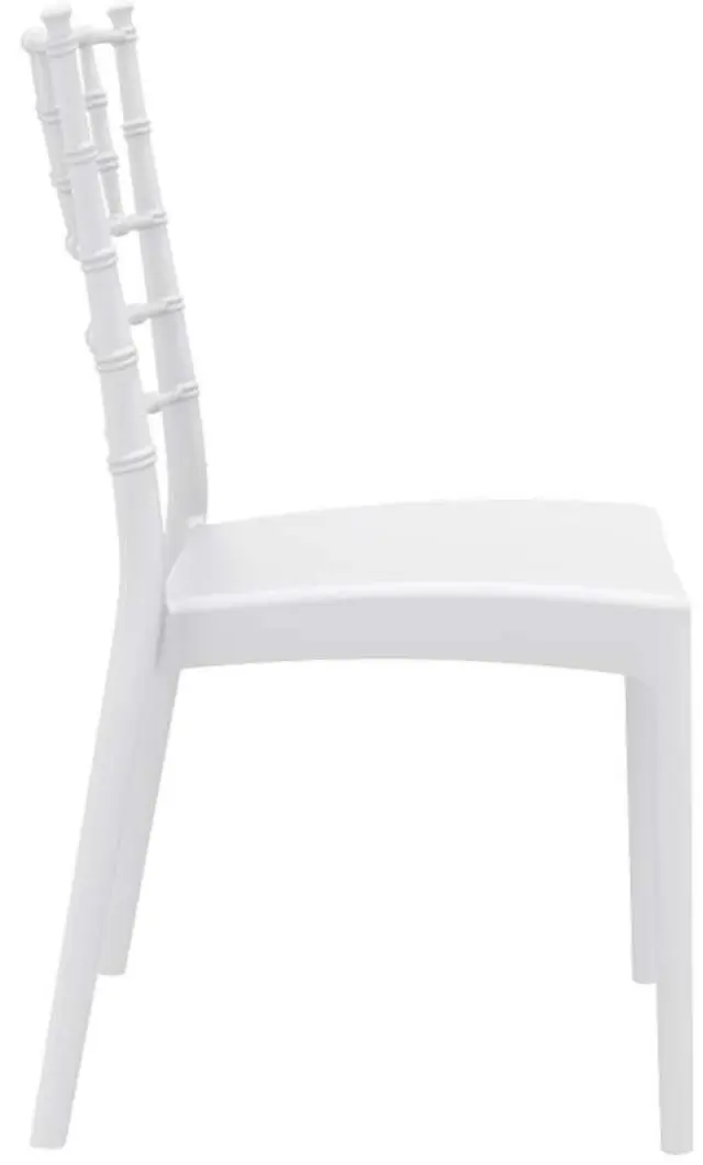 Καρέκλα Στοιβαζόμενη JOSEPHINE Λευκό PP 45x55x92cm 3