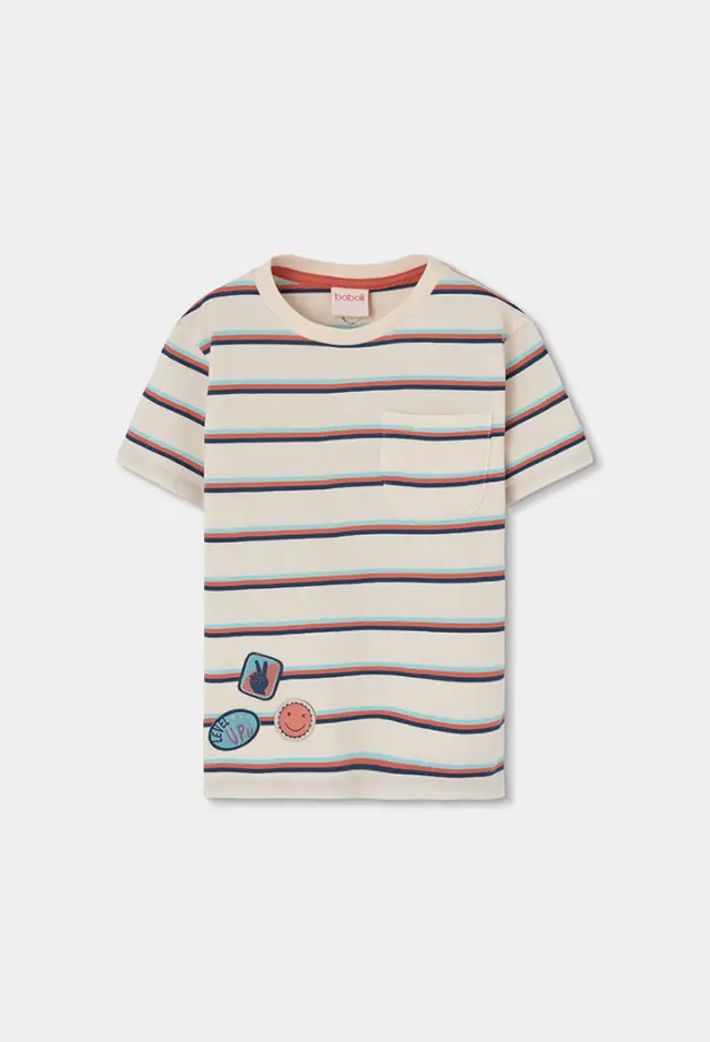 Boboli Knit t-shirt ριγέ για αγόρι 523044-9865