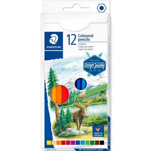 Σετ Ξυλομπογιές Staedtler Design Journey 12 Χρώματα