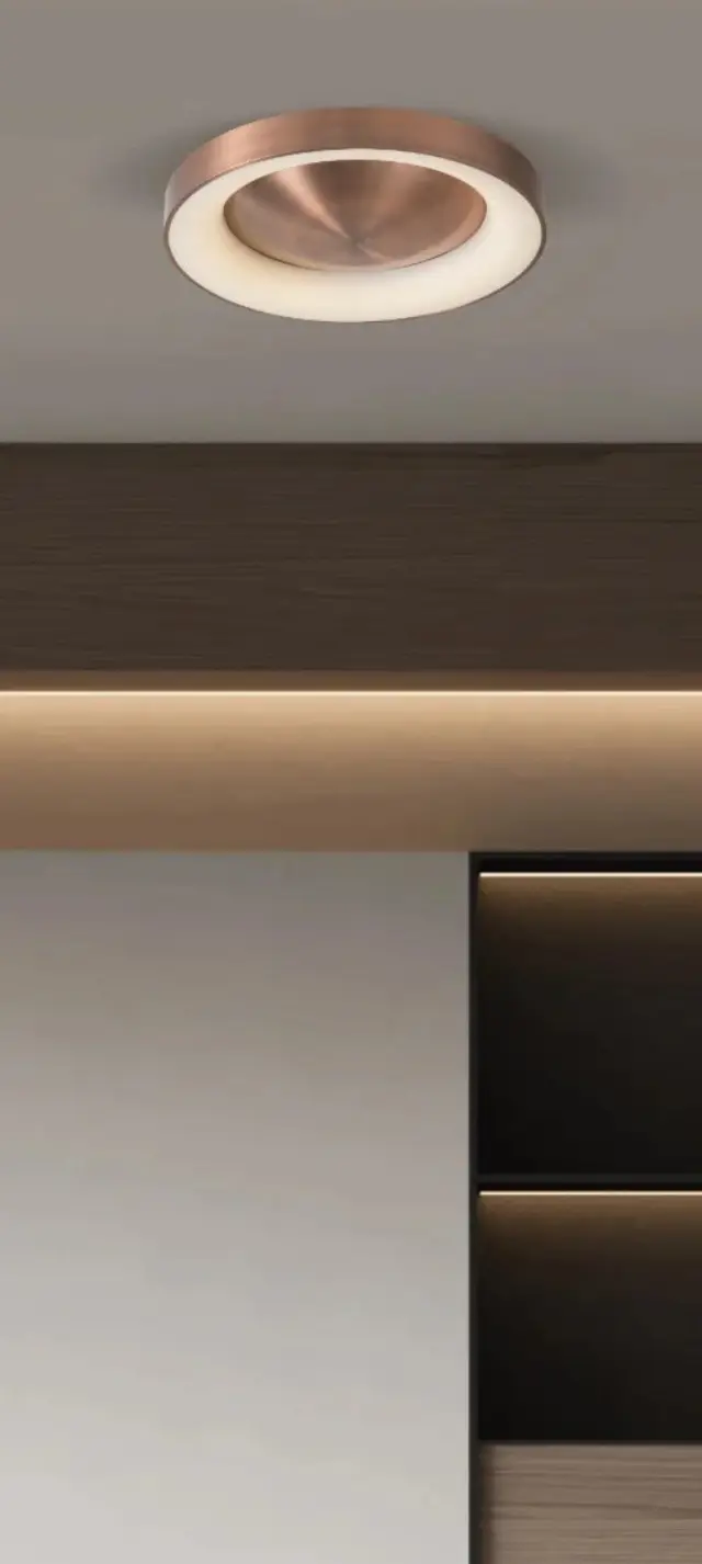 Φωτιστικό Οροφής Amaya Χαλκός 60x60x10εκ. 3