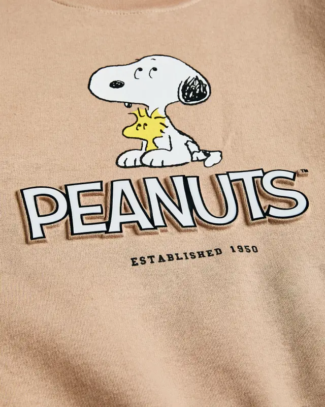 Σετ φόρμας φούτερ Snoopy με τύπωμα και ανάγλυφο σχέδιο 3
