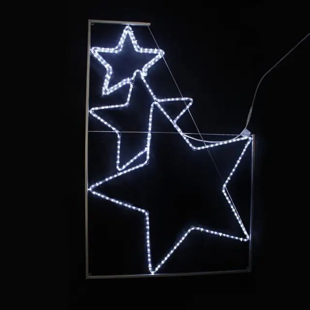 ΧΡΙΣΤΟΥΓΕΝΝΙΑΤΙΚΑ ΑΣΤΕΡΙΑ ΕΠΙΣΤΗΛΟ 288 LED ΨΥΧΡΟ ΛΕΥΚΟ ΜΟΝΟΚΑΝΑΛΟ 8m ΣΤΑΘΕΡΑ IP44 1000x1500mm / X082882215