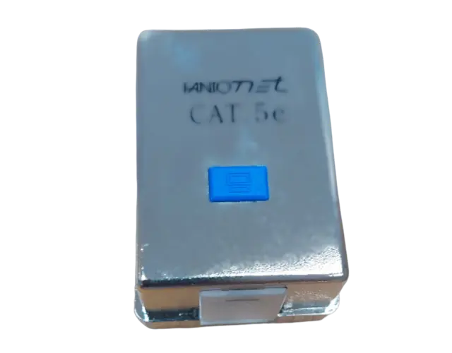 Fanton Εξωτερική Μονή Πρίζα Δικτύου RJ45 Τύπου Cat5 σε Ασημί Χρώμα 23943