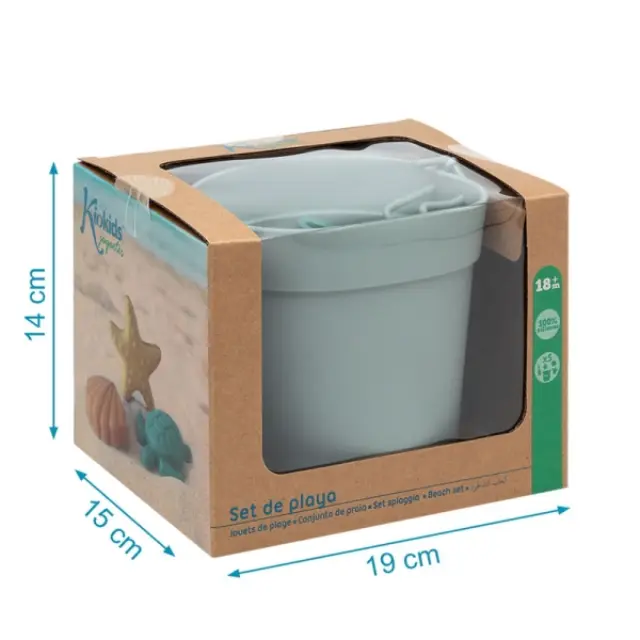 Σετ Κουβαδάκια Παραλίας Green 5τμχ. 2